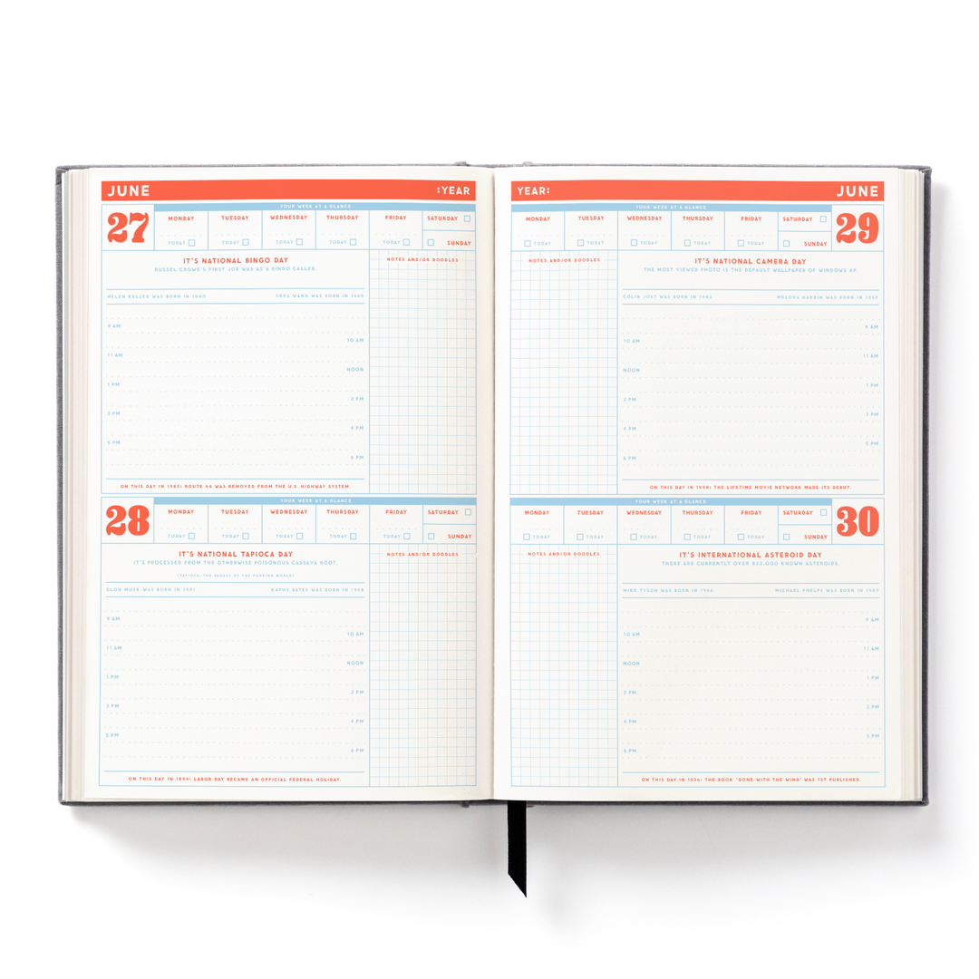 The Perpetually Late Show Undated Standard Planner Planners Brass Monkey 