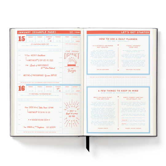 The Perpetually Late Show Undated Standard Planner Planners Brass Monkey 