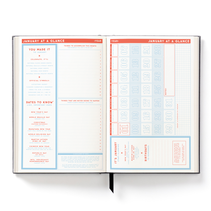 The Perpetually Late Show Undated Standard Planner Planners Brass Monkey 