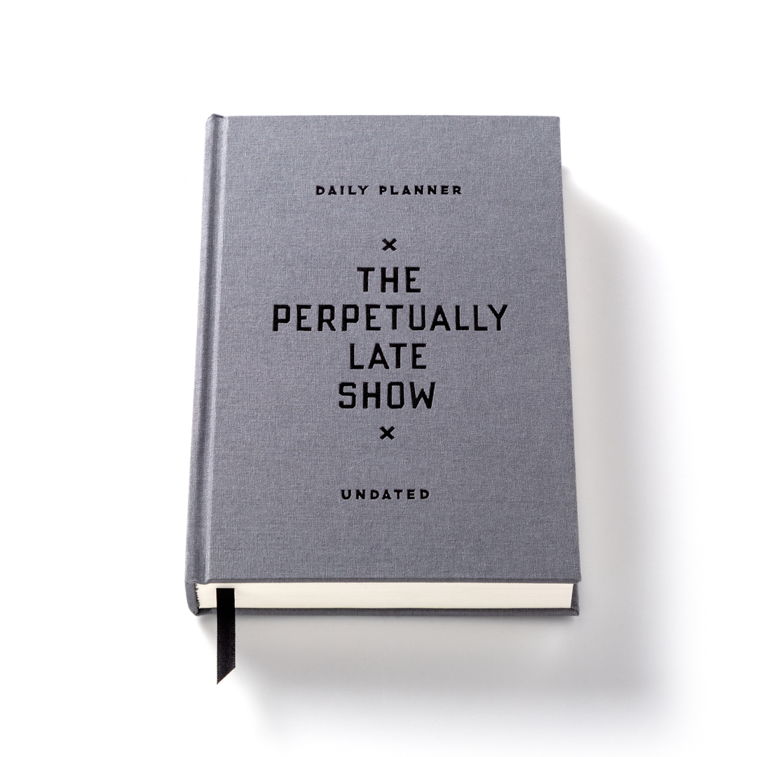 The Perpetually Late Show Undated Standard Planner Planners Brass Monkey 