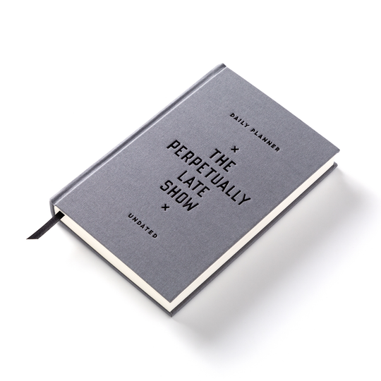 The Perpetually Late Show Undated Standard Planner Planners Brass Monkey 