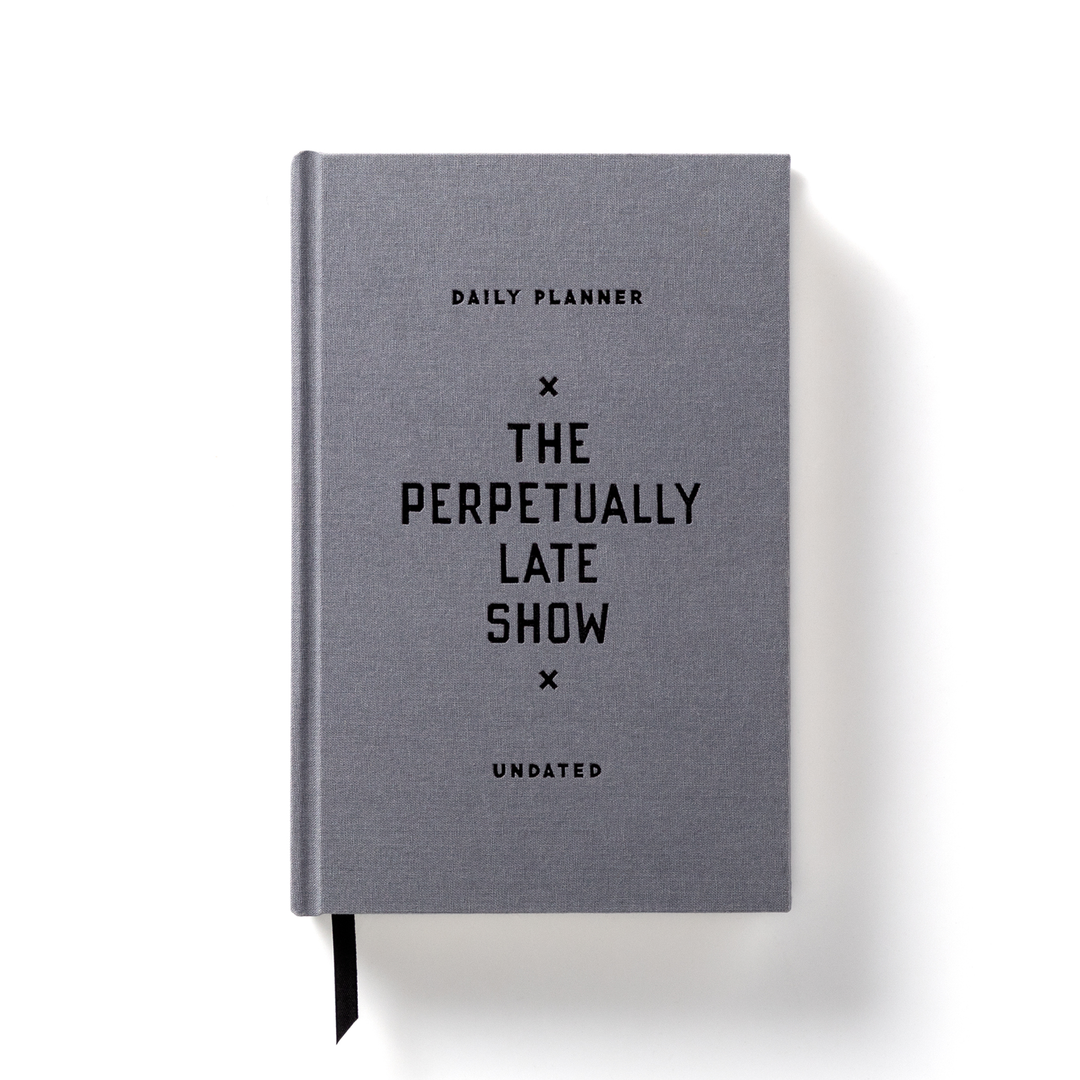The Perpetually Late Show Undated Standard Planner Planners Brass Monkey 