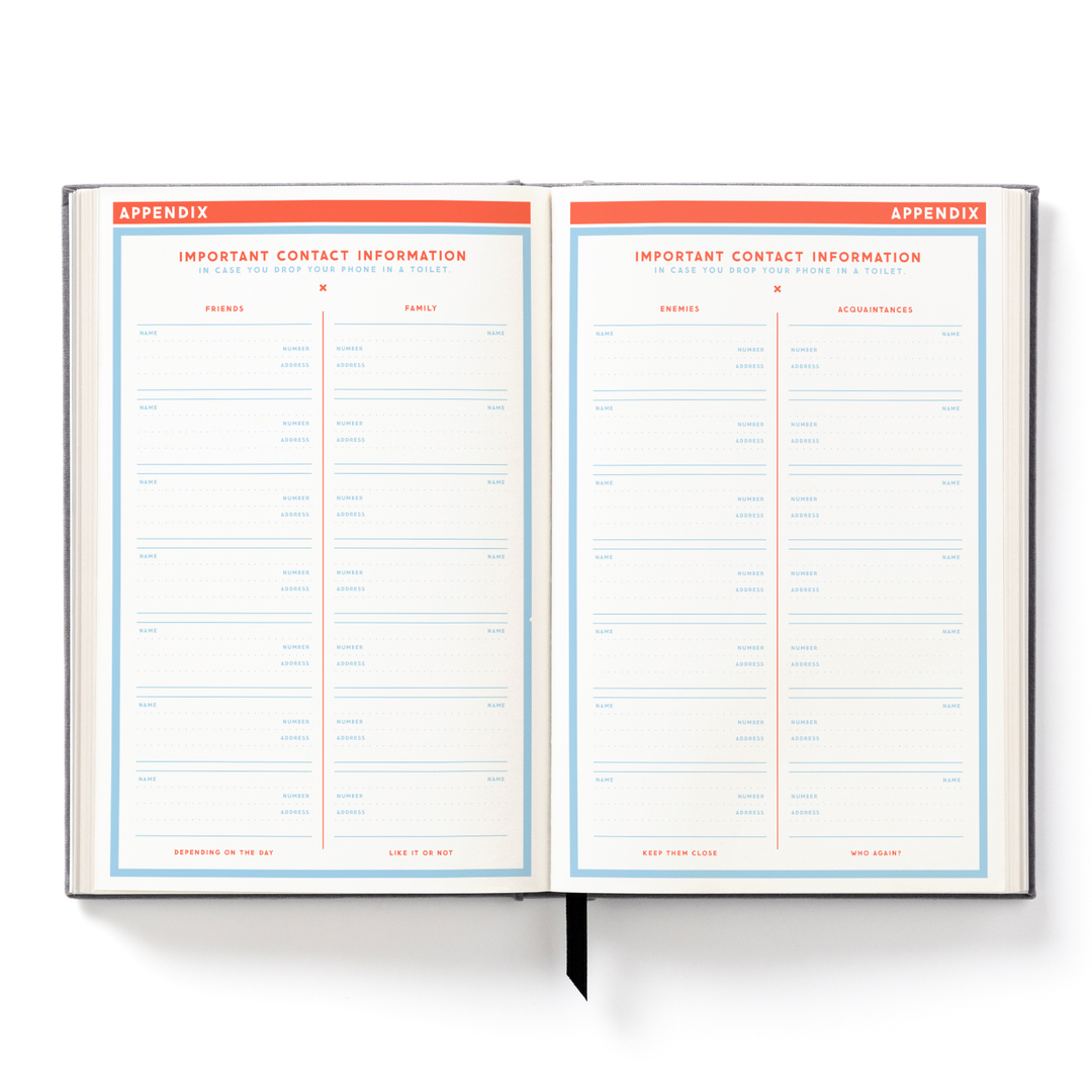 The Perpetually Late Show Undated Standard Planner Planners Brass Monkey 
