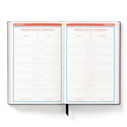 The Perpetually Late Show Undated Standard Planner Planners Brass Monkey 