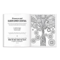 The Power of Positive Drinking Coloring and Cocktail Book Coloring Books Galison 