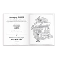 The Power of Positive Drinking Coloring and Cocktail Book Coloring Books Galison 