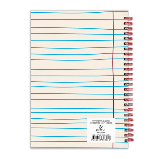 Thoughts 6 x 8" Wire-O Journal Journals and Notebooks Galison 