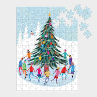 Tree Skaters 130 Piece Puzzle Ornament 100 Piece Puzzles Louise Cunningham 