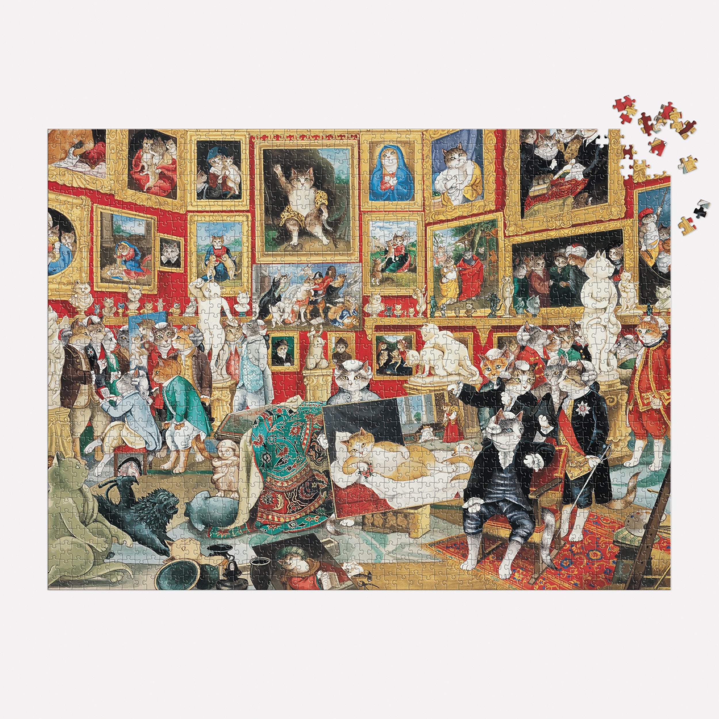Tribuna of the Uffizi Meowsterpiece of Western Art 1500 Piece Puzzle Galison