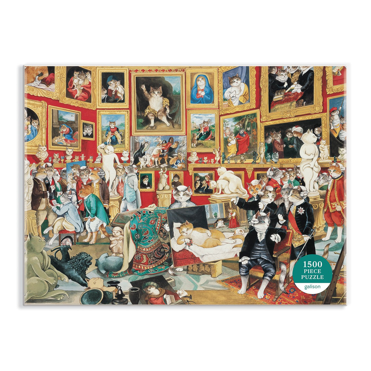 Tribuna of the Uffizi Meowsterpiece of Western Art 1500 Piece Jigsaw Puzzle 1500 Piece Puzzles Susan Herbert 