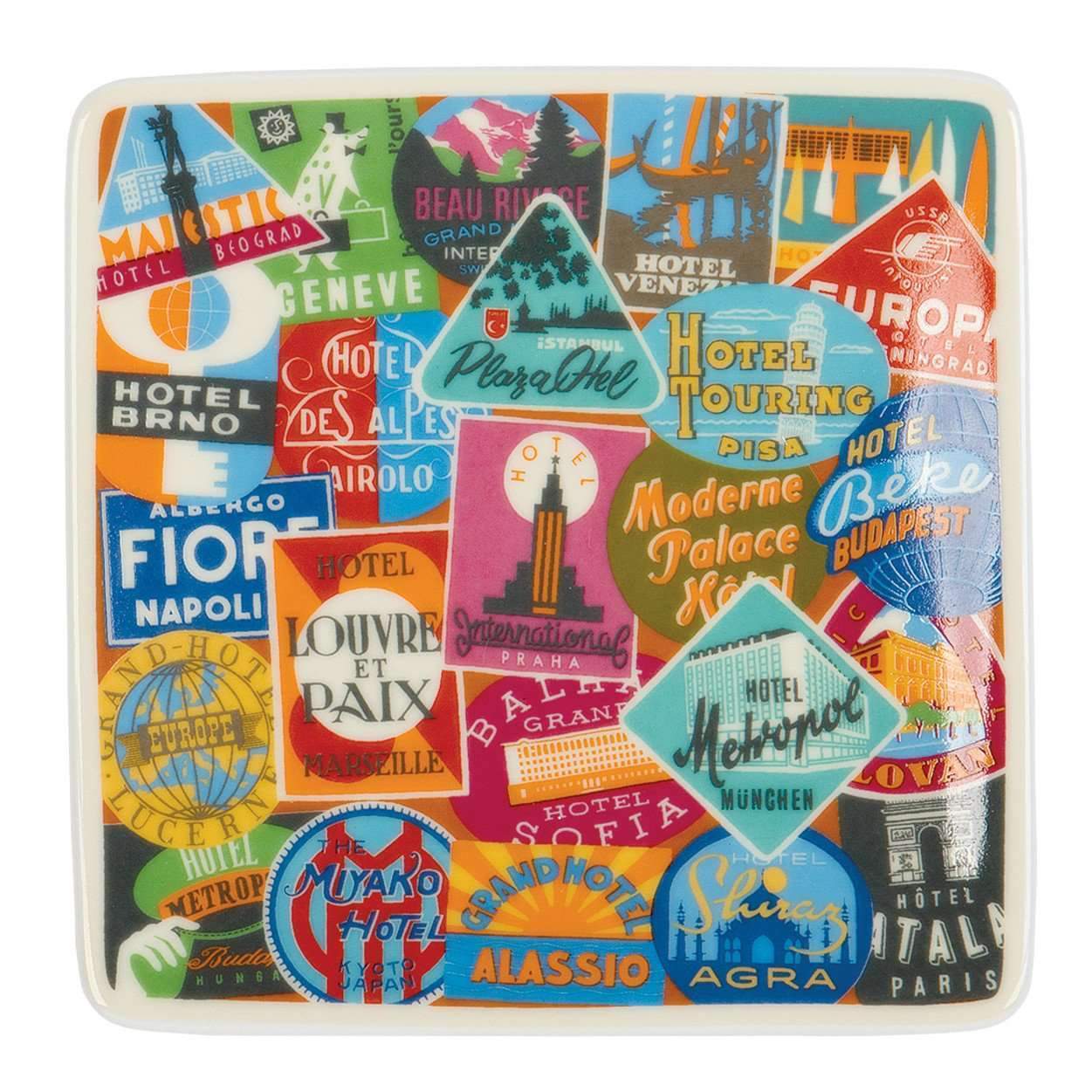 Vintage luggage labels deals