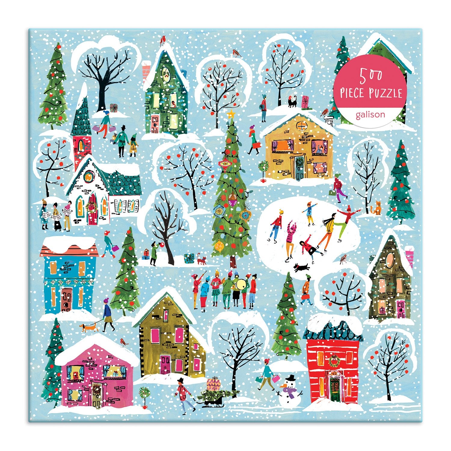 Twinkle Town 500 Piece Holiday Jigsaw Puzzle | Galison