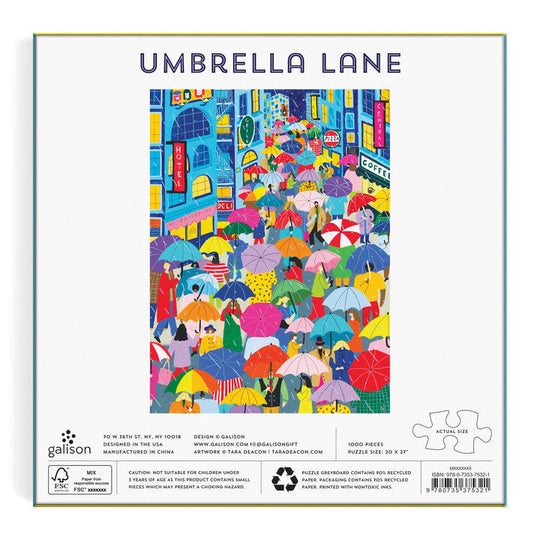Umbrella Lane 1000 Piece Puzzle Puzzles Jonathan Adler 