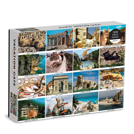 Vacation Cats 1500 Piece Puzzle 1500 Piece Puzzles Matt McCarthy 