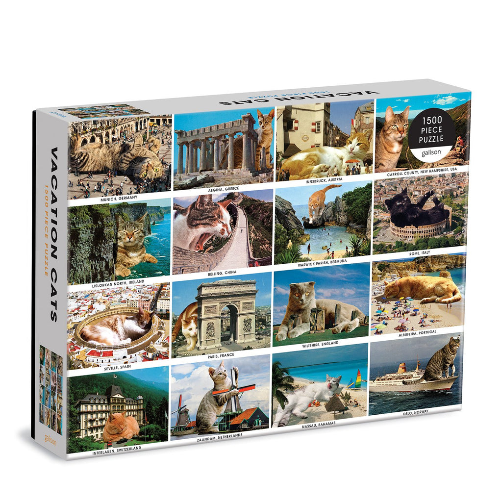 Vacation Cats 1500 Piece Puzzle | Galison