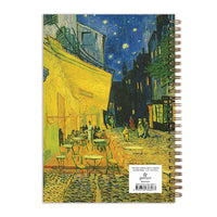 Van Gogh Terrace at Night 7 x 10" Wire-O Journal Journals and Notebooks Galison 