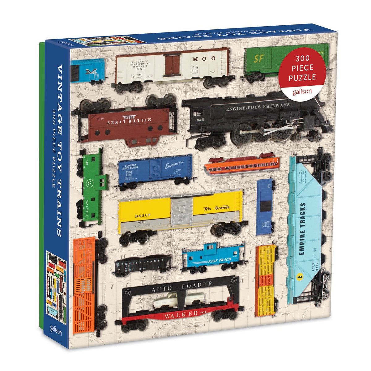 Billie Carnes Vintage Toy Trains 300 Piece Jigsaw Puzzle