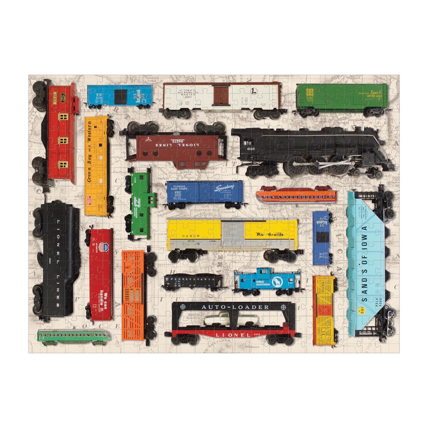 Vintage Toy Trains 300 Piece Jigsaw Puzzle | Galison