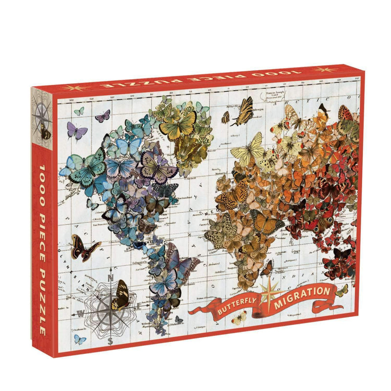 Wendy Gold Butterfly Migration 1000 Piece Puzzle 1000 Piece Puzzles Galison 