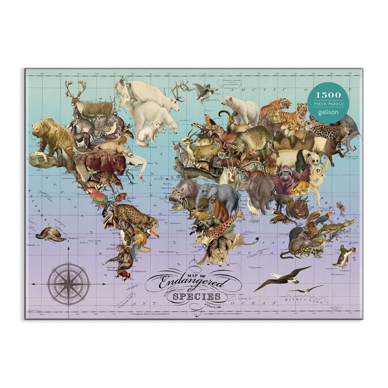 Wendy Gold Endangered Species 1500 Piece Jigsaw Puzzle 1500 Piece Puzzles Wendy Gold 