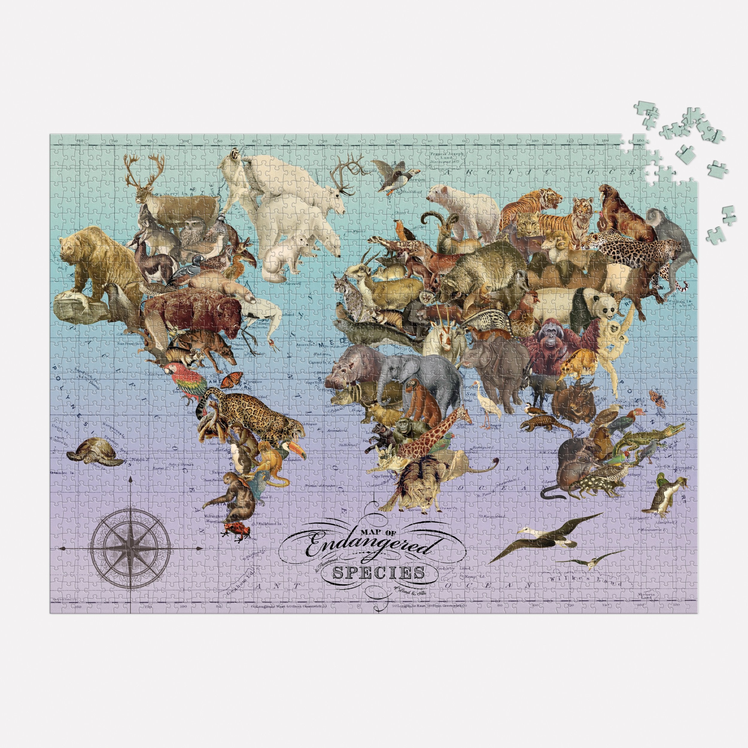 Wendy Gold Endangered Species 1500 Piece Puzzle | Galison