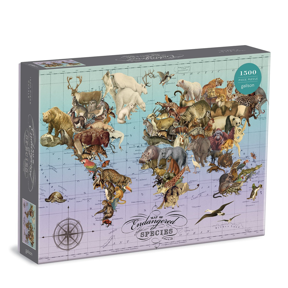 Wendy Gold Endangered Species 1500 Piece Jigsaw Puzzle