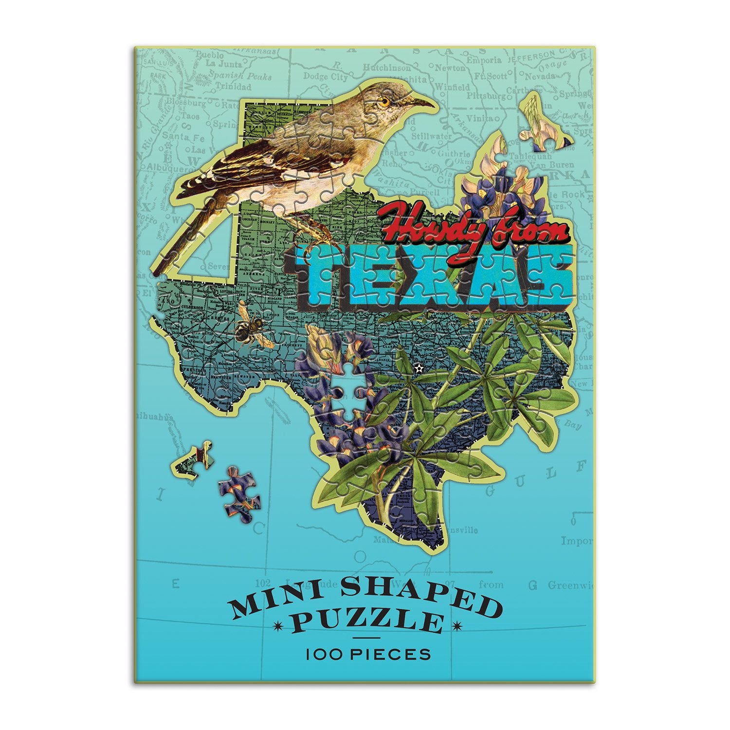 Wendy Gold Texas Mini Shaped Puzzle | Galison