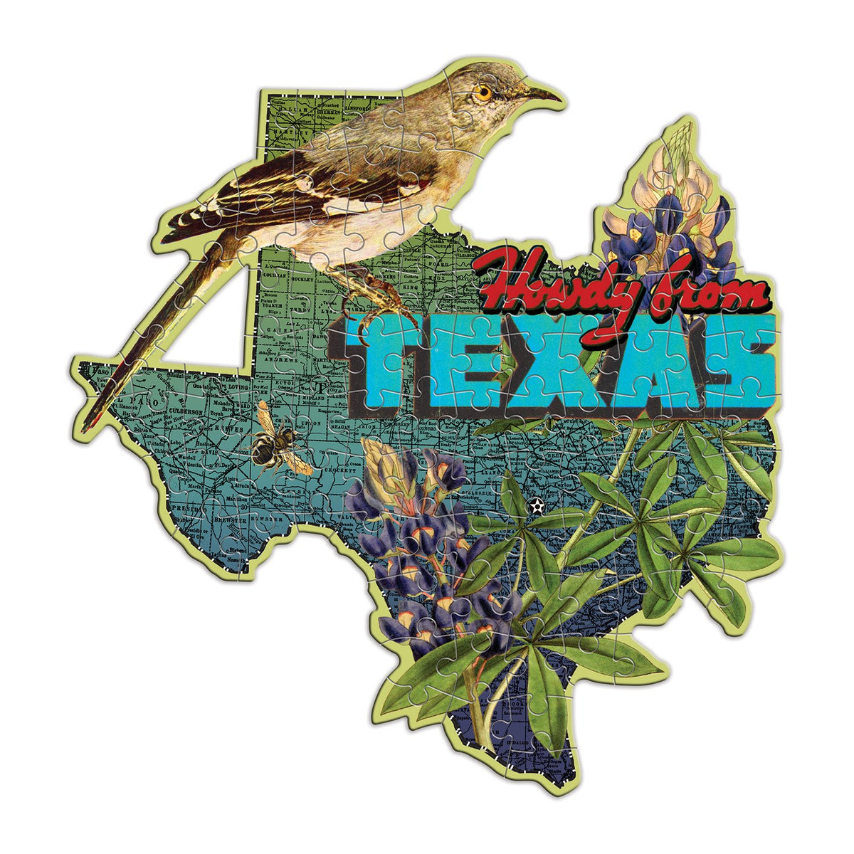 Wendy Gold Texas Mini Shaped Puzzle Mini-Shaped Puzzles Wendy Gold Collection 