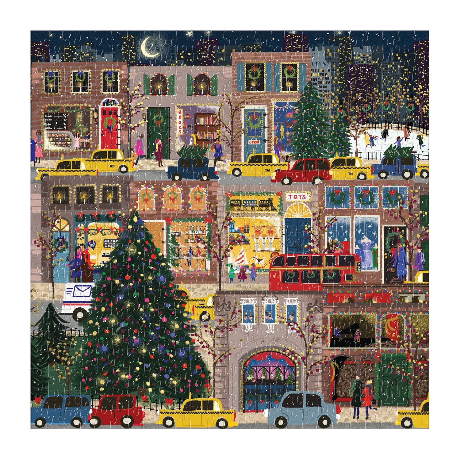 Winter Lights 500-Piece Foil Jigsaw Puzzle | Galison