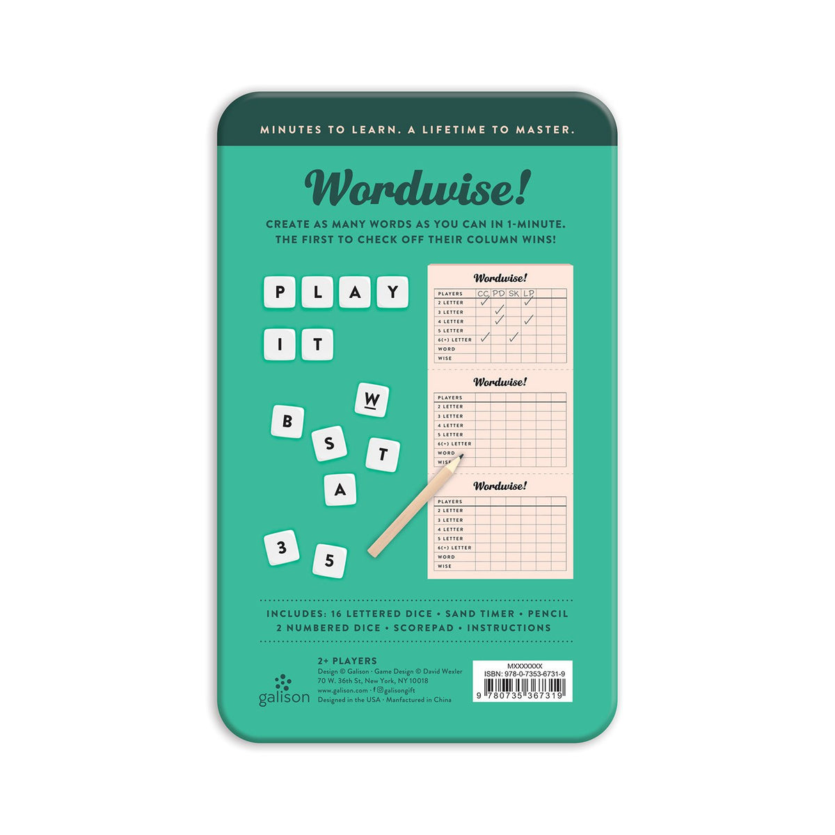 Wordwise! Dice Game Dice Games Wexler Studios Collection 