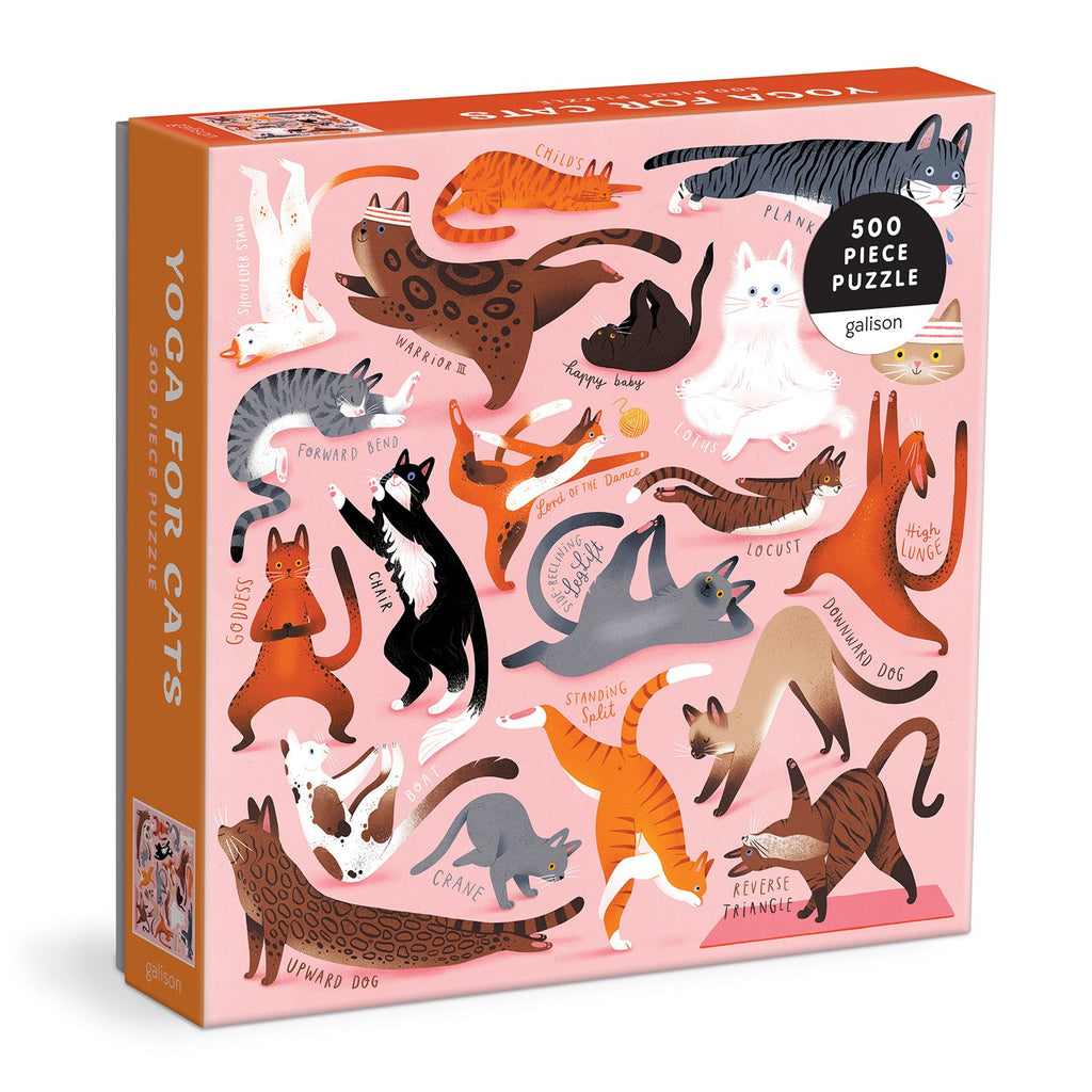 Yoga for Cats 500 Piece Jigsaw Puzzle | Galison