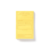 You Are Welcome Memo Pad Galison 