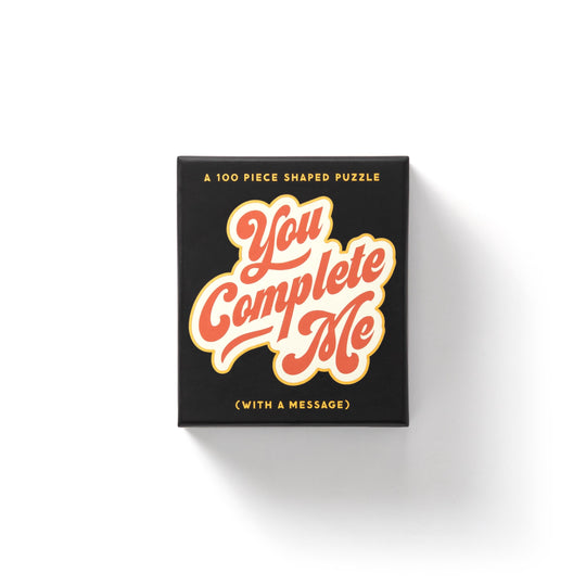 You Complete Me 100 Piece Mini Shaped Puzzle 100 Piece Puzzles Brass Monkey 