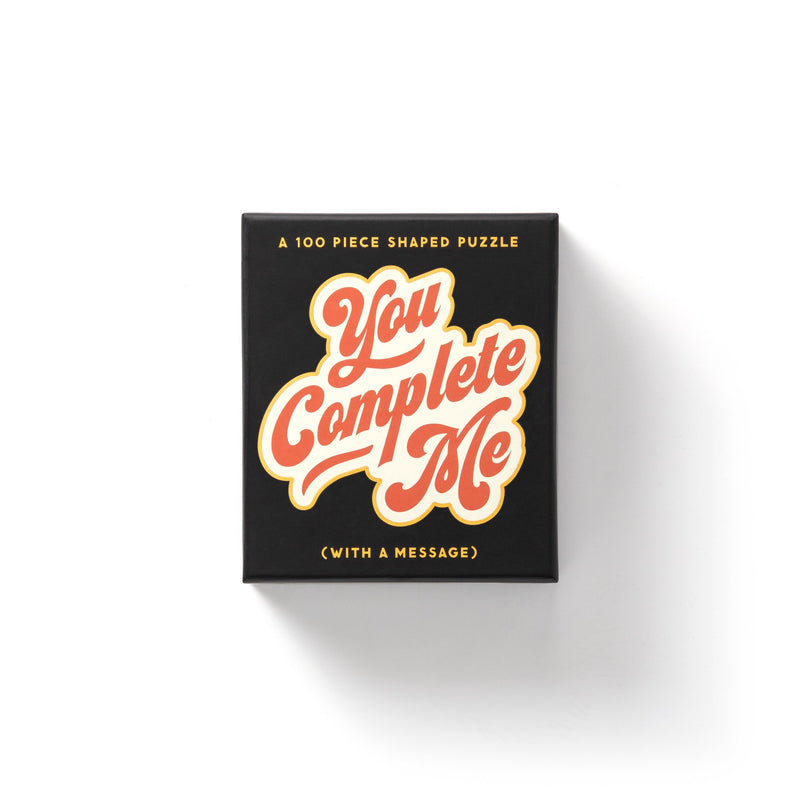 You Complete Me 100 Piece Mini Shaped Puzzle 100 Piece Puzzles Brass Monkey 