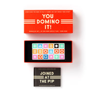 You Domino It! Domino Game Set Brass Monkey 
