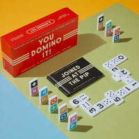 You Domino It! Domino Game Set Brass Monkey 