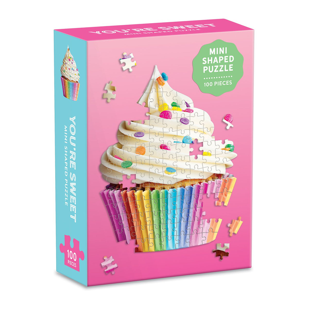 You're Sweet Cupcake 100 Piece Mini Shaped Puzzle Mini-Shaped Puzzles Galison 