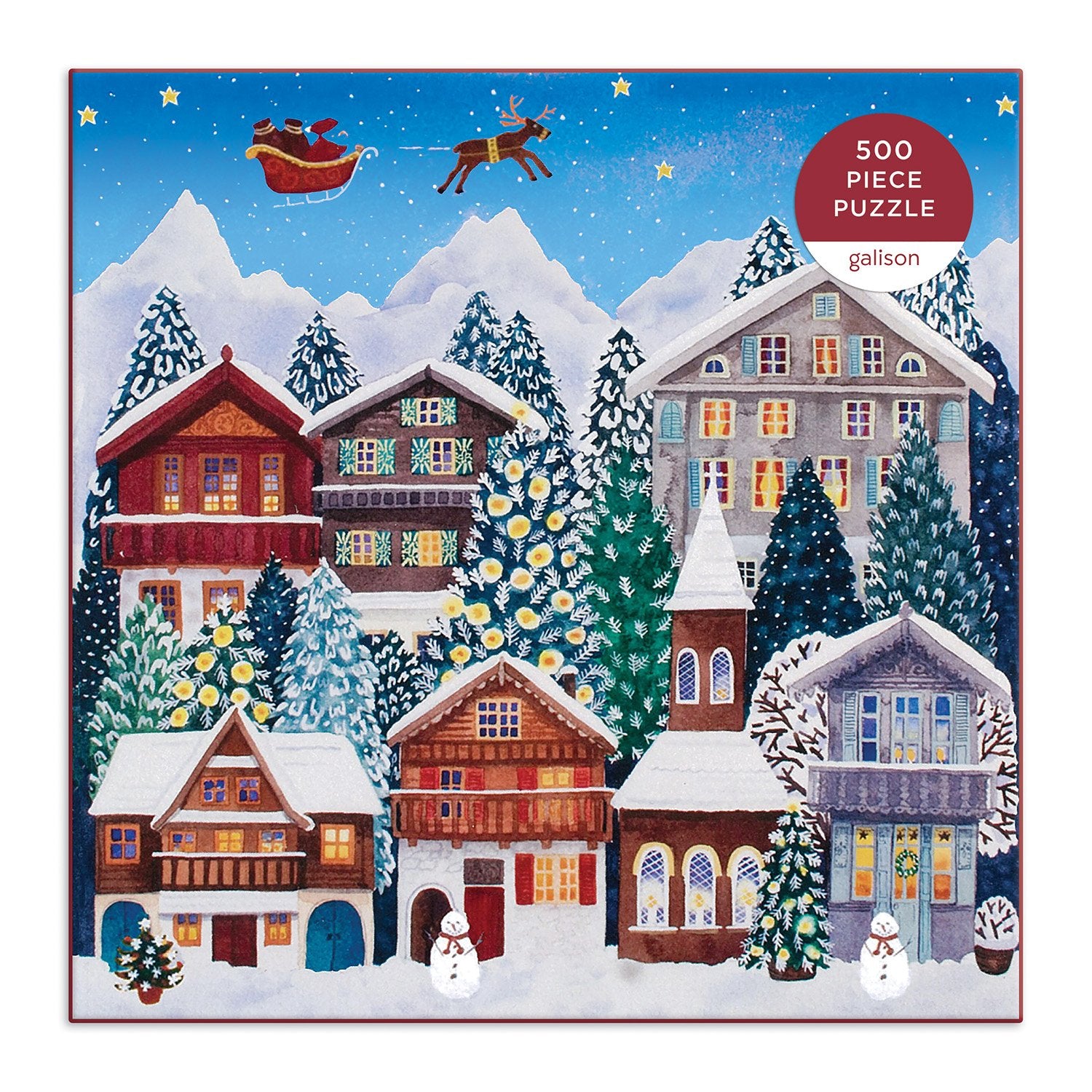 Yuletide Village 500 Piece Puzzle | Galison